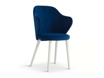 PAGE 674 - Upholstered velvet chair with armrests by Origins 1971 - view 2